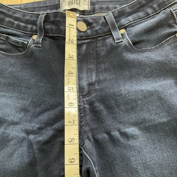 Paige Verdugo Ultra Skinny Denim Jeans in Dark Wash Binx Size 27 with Flaw - Picture 5 of 7